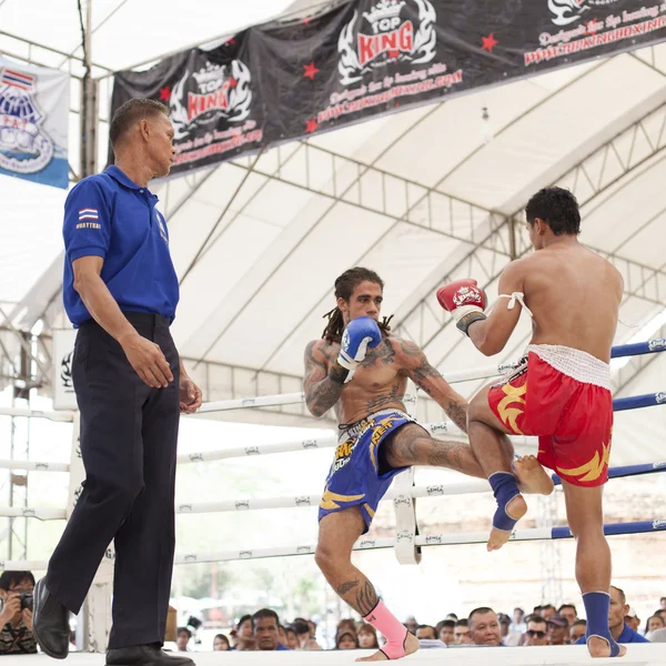 Thai boxe jogo — Fotografia de Stock