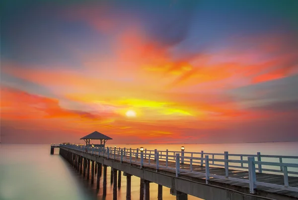 Ponte boscoso — Foto Stock