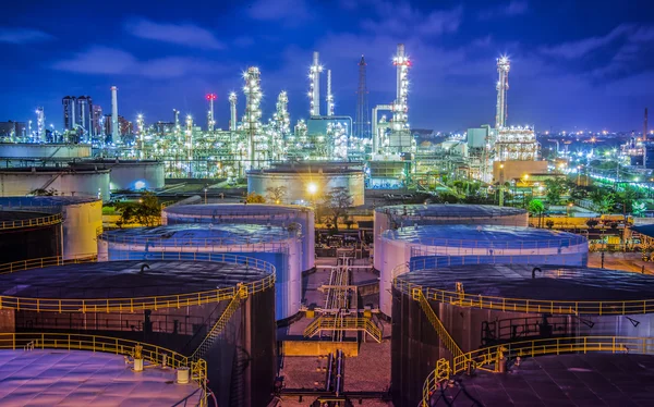 Olie-industrie voor refinary Stockfoto