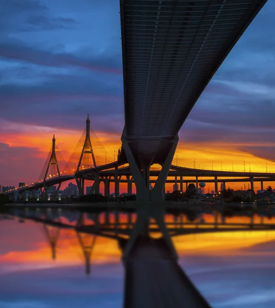 Bhumibol Bridge in Thailand — Stock Photo, Image