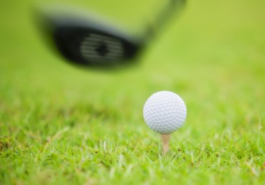driving range, sürücü arkasında Golf topu