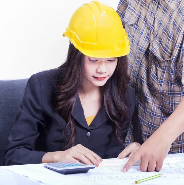 Lady engineer — Stock Photo, Image