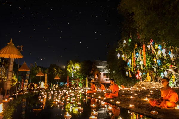 Festival de aniversário de ano novo em Chaing mai — Fotografia de Stock