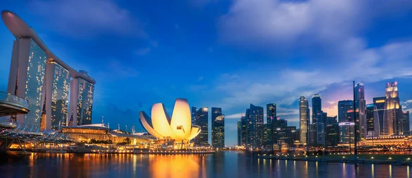 Landschap van Singapore stad — Stockfoto