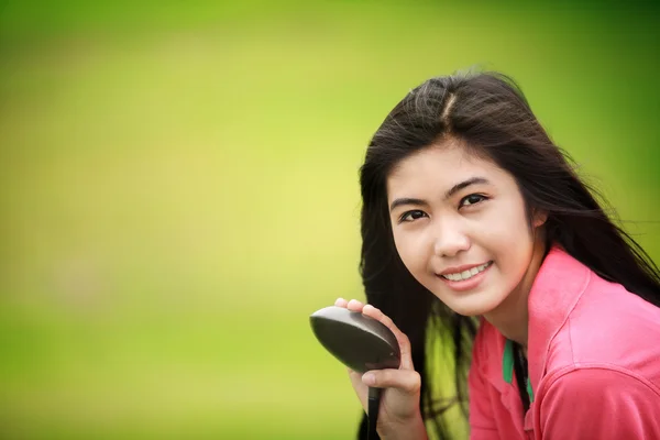 Lady play golf — Stock Photo, Image