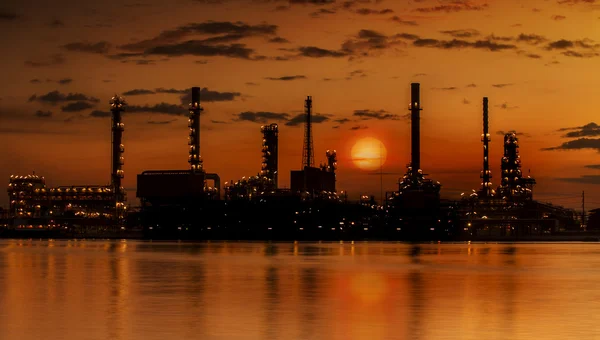 Planta industrial de refinería — Foto de Stock