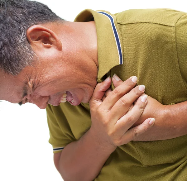 Man having a heart attack — Stock Photo, Image