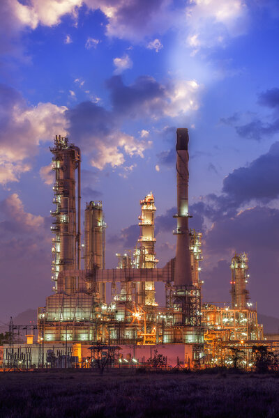 Oil refinery factory plant