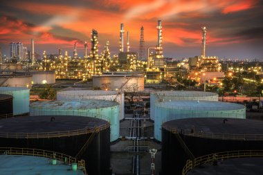 petrol rafineri sanayi peyzaj 