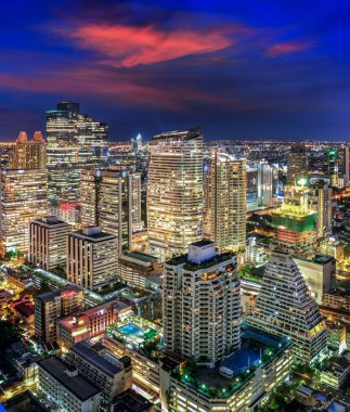 Bangkok şehir gece