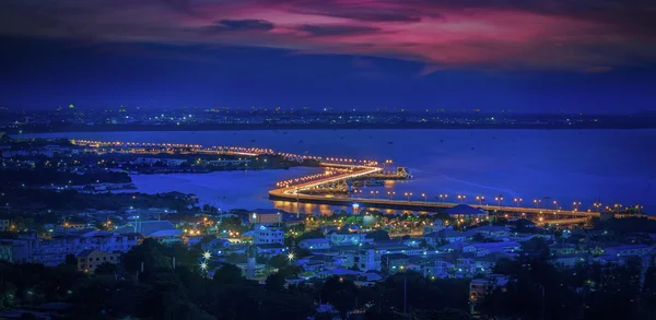 Vista mar na cidade de Chonburi — Fotografia de Stock