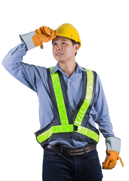 Retrato del trabajador de Asia sonriente — Foto de Stock