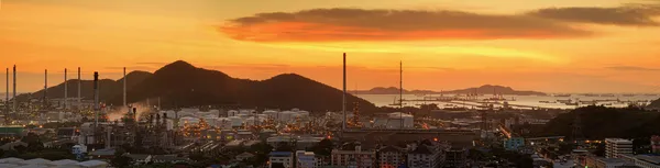 Planta de la industria de refinería — Foto de Stock