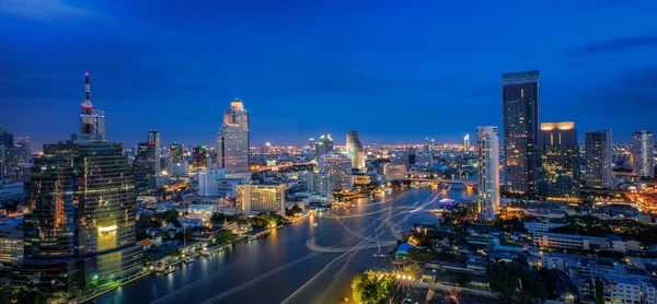 Krajina řeky v Bangkoku — Stock fotografie