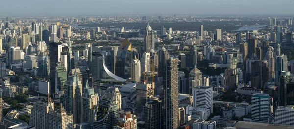 Aerial View Point Bangkok City Highway Baiyok Building Bangkok Thailand — Stok fotoğraf