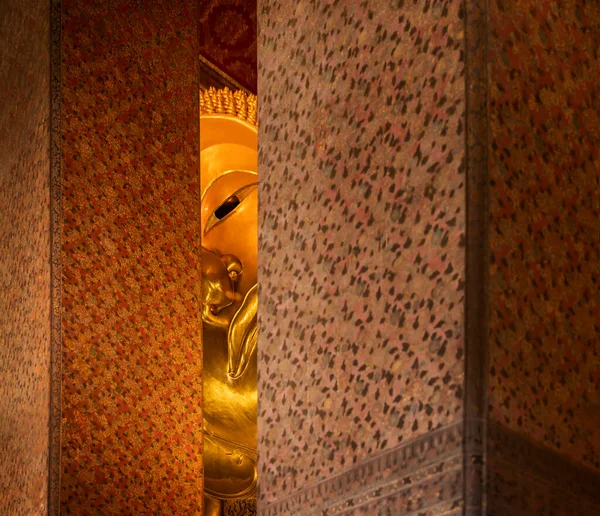 Belangrijkste Boeddha Sculptuur Bij Wat Pho Boeddha Bangkok Thailand 19May — Stockfoto