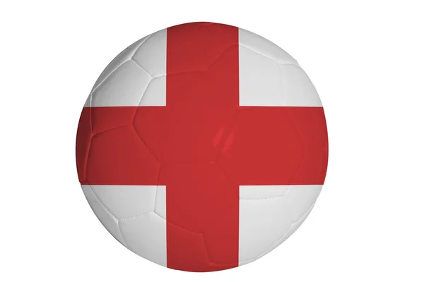 Futbol topunda İngiltere bayrağı — Stok fotoğraf