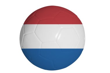Futbol topunda Hollanda bayrağı