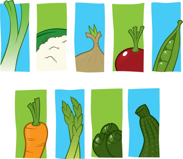 Vegetabiliska ikoner — Stockfoto