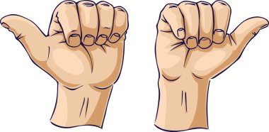 uzak işaret thumbs