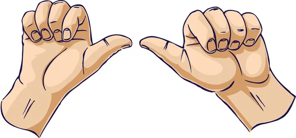 birbirlerine doğru işaret eden thumbs