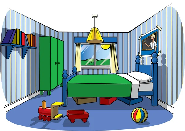 Kid slaapkamer — Stockfoto