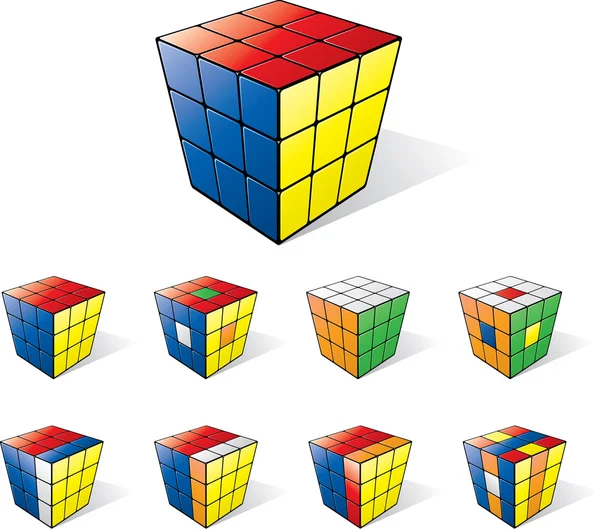 Puzzle de cubos — Foto de Stock