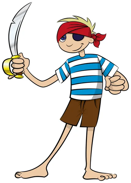 Chico pirata — Foto de Stock