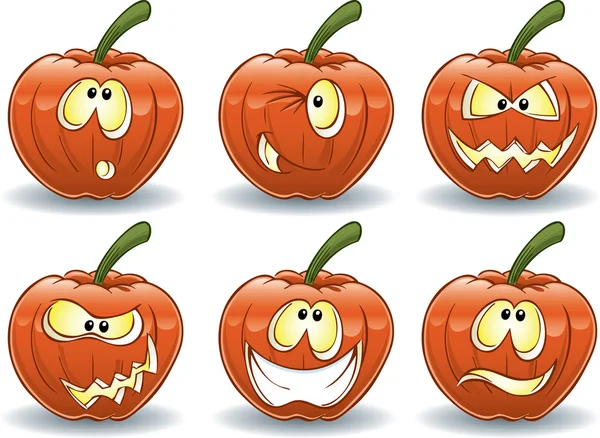 Pumpkin Emoticons — Stock Photo, Image