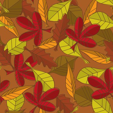 Sonbahar yaprakları deseni