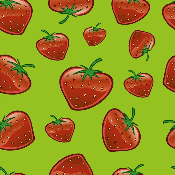 Strawberry Repeat Pattern — Stock Photo, Image