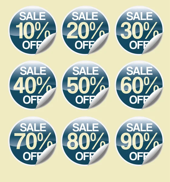 Sale buttons with discount Royalty Free Stock Images