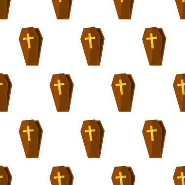 Ahşap, altın haçlı, ahşap kutulu pahalı bir tabut. Kusursuz desen.