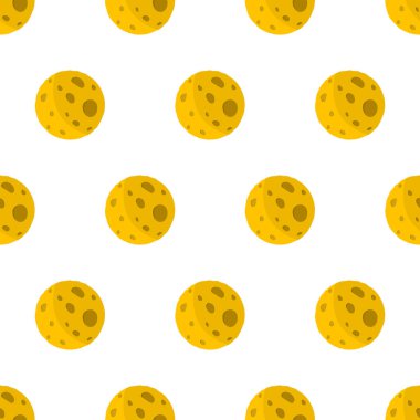 Düz çizgili ay. Kusursuz desen. Gece Astronomisi ve Doğa Ay simgesi.