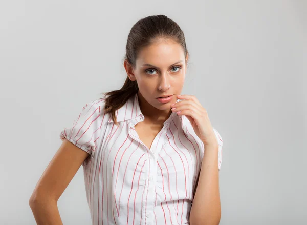 Retrato de mulher de moda — Fotografia de Stock