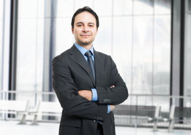 Friendly businessman portrait