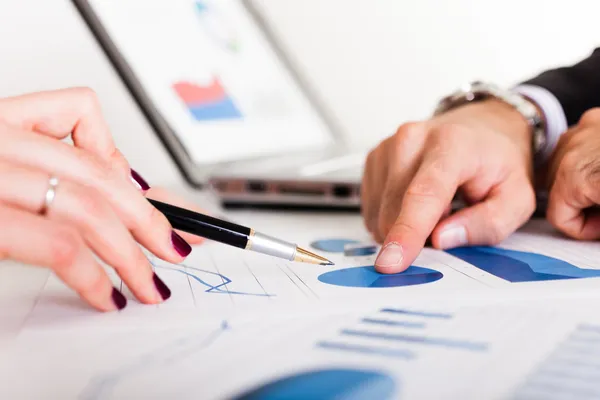 Business discussing during a meeting Stock Photo