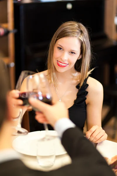 Cena in ristorante — Foto Stock