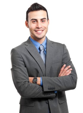 gülümseyen iş adamı