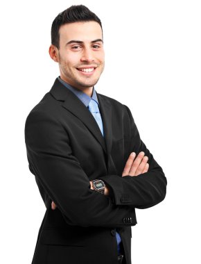 gülümseyen iş adamı