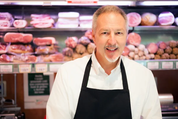 Tendero sonriente — Foto de Stock