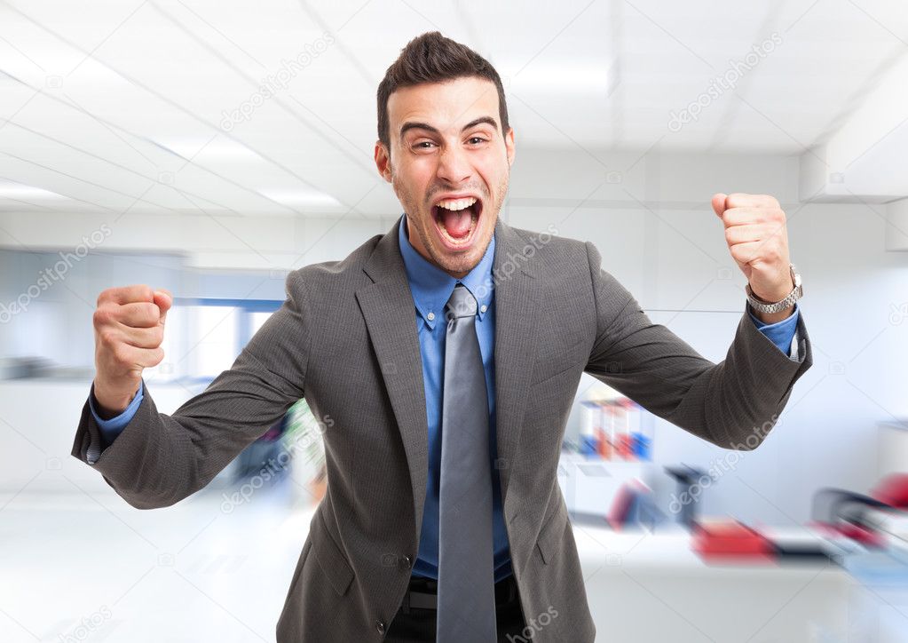 Very happy man &#8212; Stock Photo © minervastock #23282322