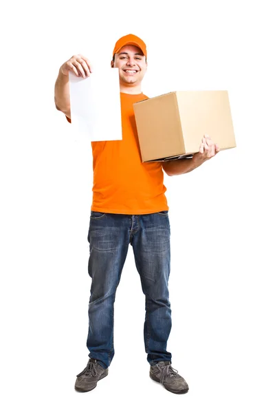 Delivery boy — Stock Photo, Image