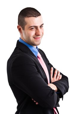 Kendine güvenen işadamı