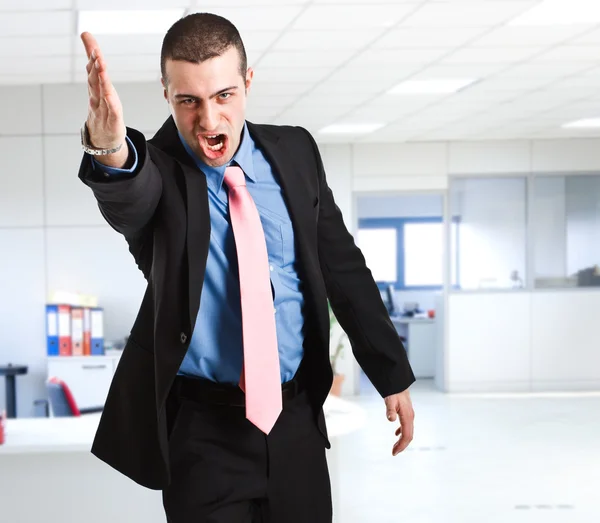 Hombre de negocios enojado — Foto de Stock