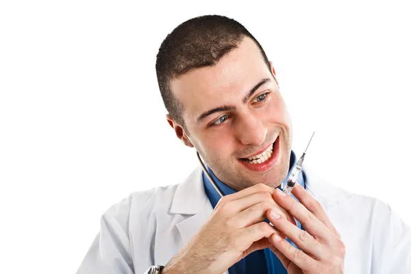 Crazy doctor — Stock Photo, Image