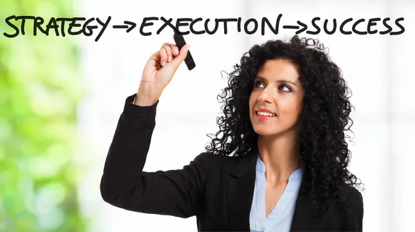 Strategy, execution, success — Stock Photo, Image