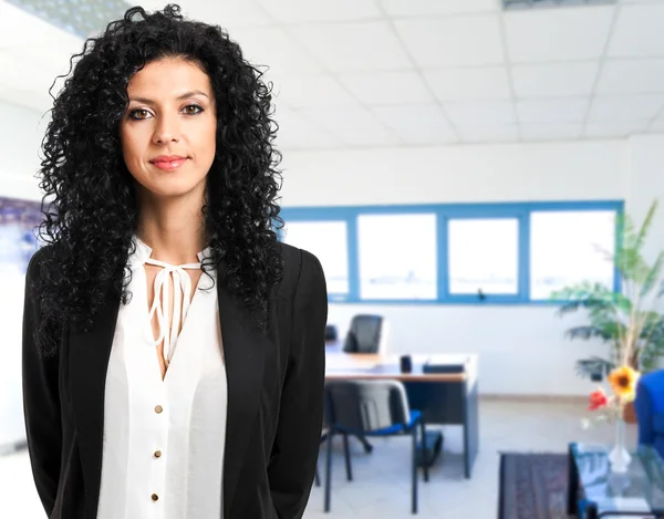 Retrato de mulher de negócios lindo — Fotografia de Stock