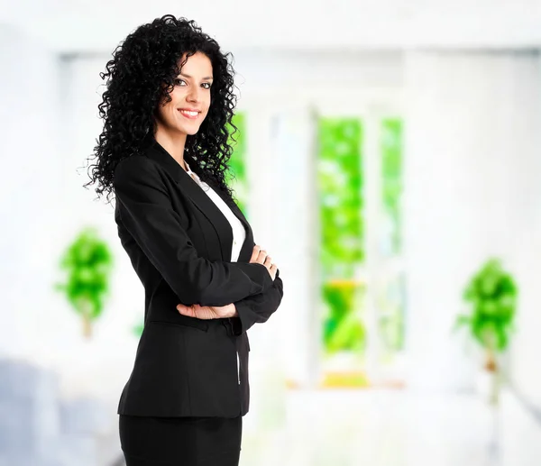 Retrato de mulher de negócios lindo — Fotografia de Stock