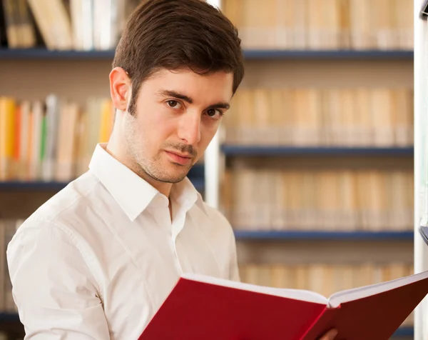 Tipo leyendo un libro — Foto de Stock